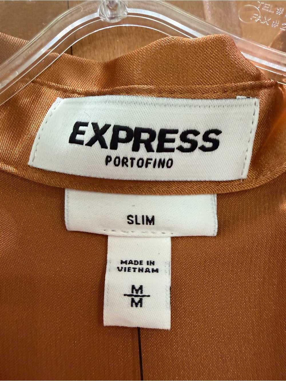 Express Portofino | Super Soft Button-Front Blouse in Rust - Picture 4 of 8